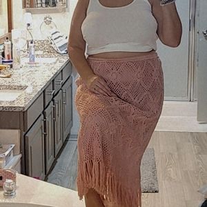 J.M.Pink hand crochet set